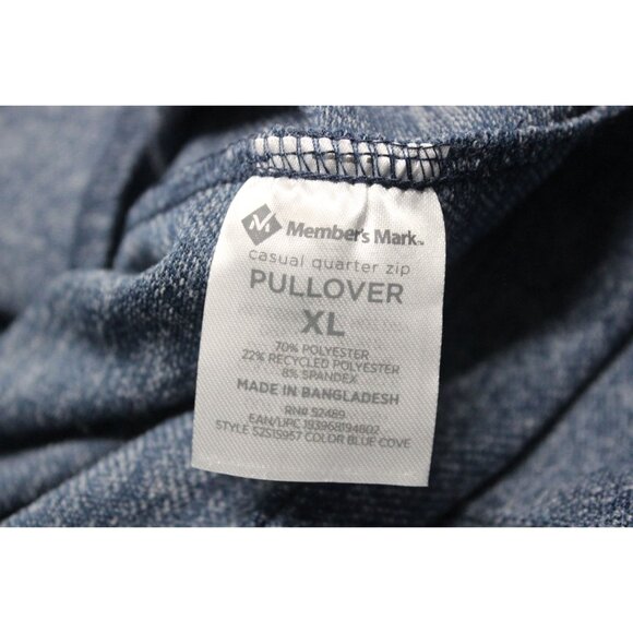 Member's Mark men's 1/4 zip mock neck knit casual pullover sweater - Picture 7 of 9